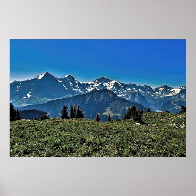 Poster Alpes de Suiça (Frente)