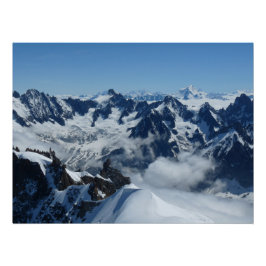 Póster Alpes Franceses do Monte Branco