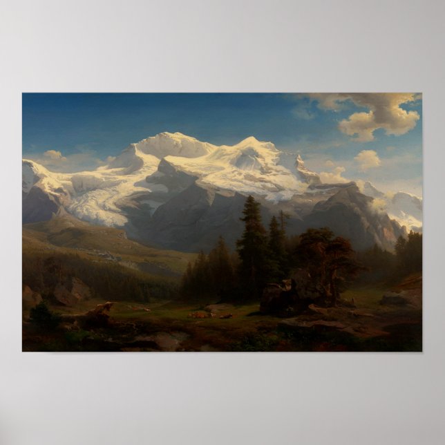 Poster Alpes suíços (Frente)