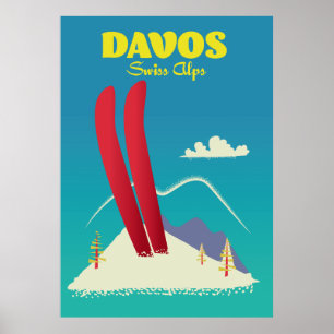 Poster Alpes Suíços de Davos