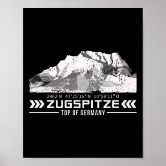 Poster Alpes Zugspitze Montes Wetterstein Caminhada Escal