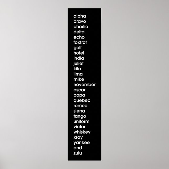 Póster Alpha Bravo Charlie's de Leslie Peppers (Frente)