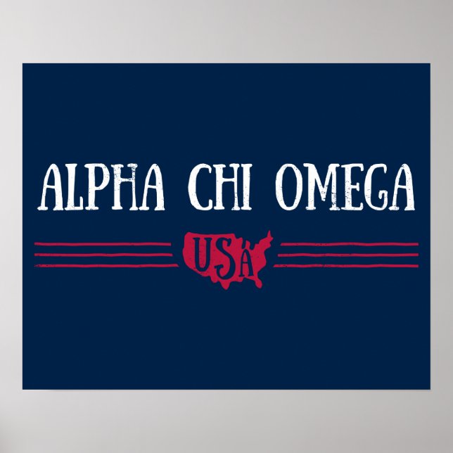 Poster Alpha Chi Omega - EUA (Frente)