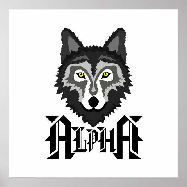 Poster Alpha Wolf (Frente)