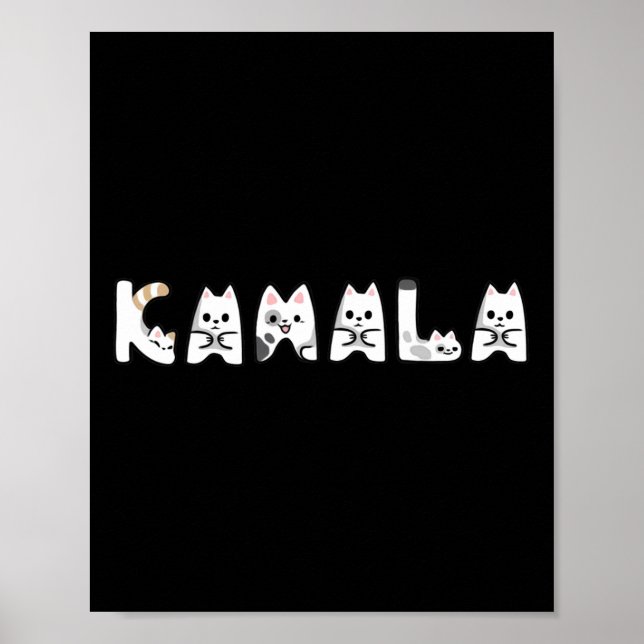 Poster Alphabet Cat Letting Alphabet Cat Lady Support Har (Frente)