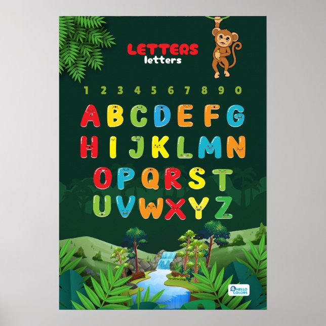 Poster Alphabet Featuring Jungle (Frente)