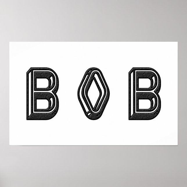 Póster Alphabet - Letra Name Art (Frente)