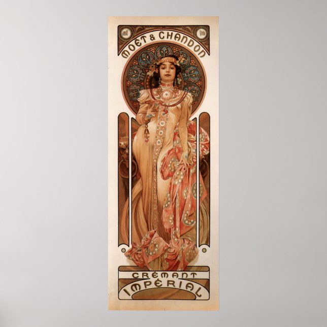 Poster Alphons Mucha Cremant Imperial (Frente)