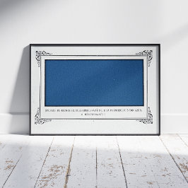 Poster Alphonse Allais, April Fools, Blue, Abstrato Art