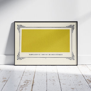 Poster Alphonse Allais, April Fools, Yellow, Abstrato Art
