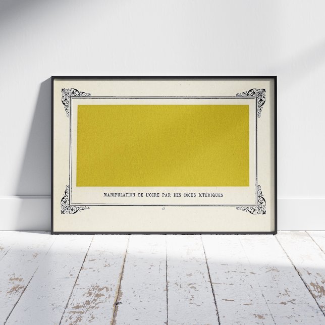 Poster Alphonse Allais, Dia das Mentiras, Amarelo, Arte A (Criador carregado)