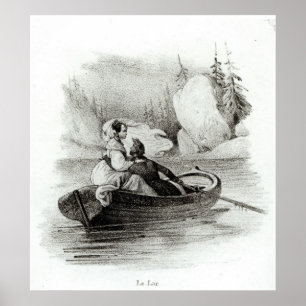 Póster Alphonse de Lamartine e Elvire