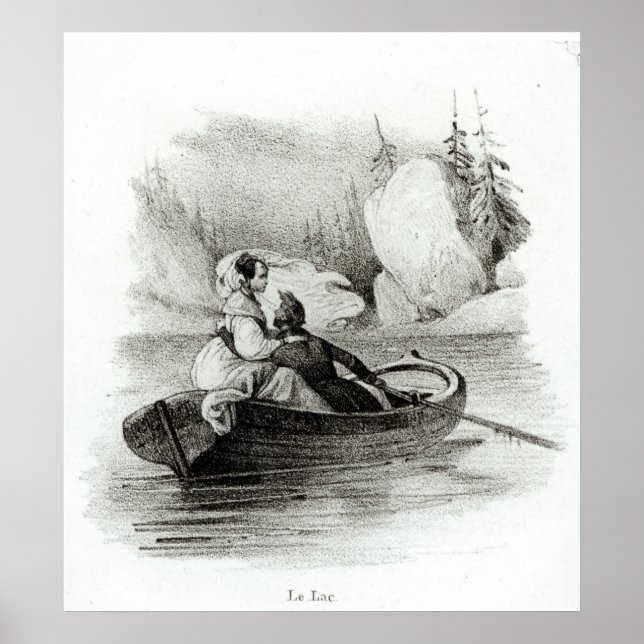 Póster Alphonse de Lamartine e Elvire (Frente)