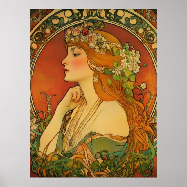 Poster Alphonse Mucha (Frente)