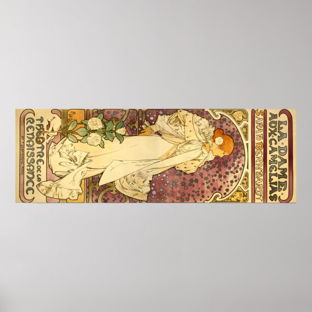 Poster Alphonse Mucha Art Deco (Frente)