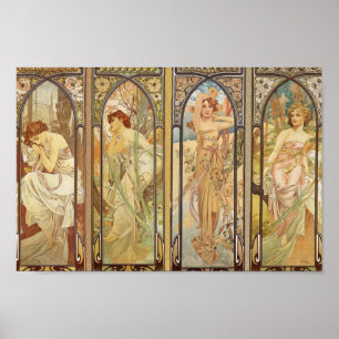 Poster Alphonse Mucha - Art Nouveau Master
