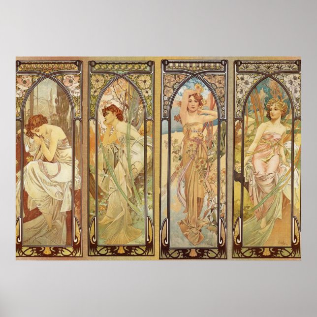 Poster Alphonse Mucha - Art Nouveau Master (Frente)