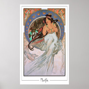 Poster Alphonse Mucha Cartaz de Arte Zedign #189