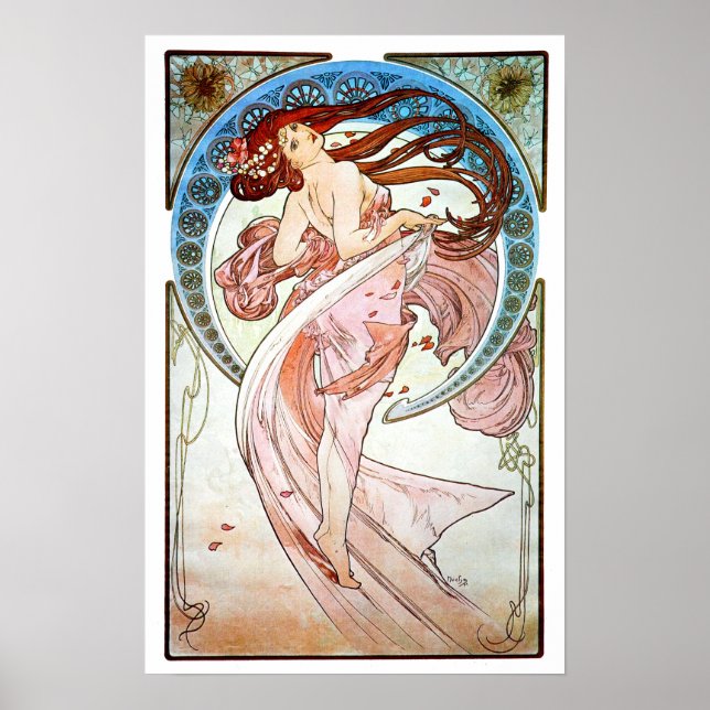 Poster Alphonse Mucha Dance (Frente)