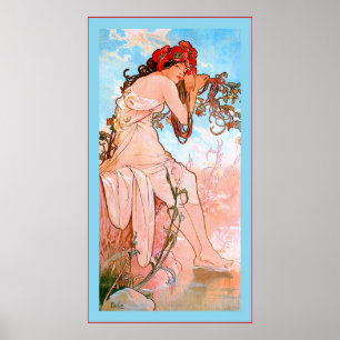 Póster ~ Alphonse Mucha do verão