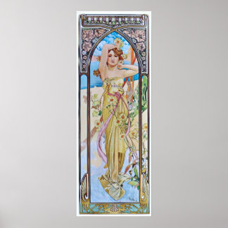 Póster Alphonse Mucha. Eclat Du Jour/Daybreak, 1899
