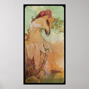 Póster Alphonse Mucha Ete Verão