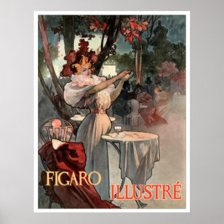 Poster Alphonse Mucha - Figaro Illustré