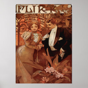 Poster Alphonse Mucha - Flirt Lefever Utile