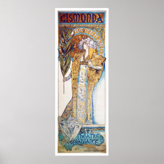 Póster Alphonse Mucha. Gismonda, 1894