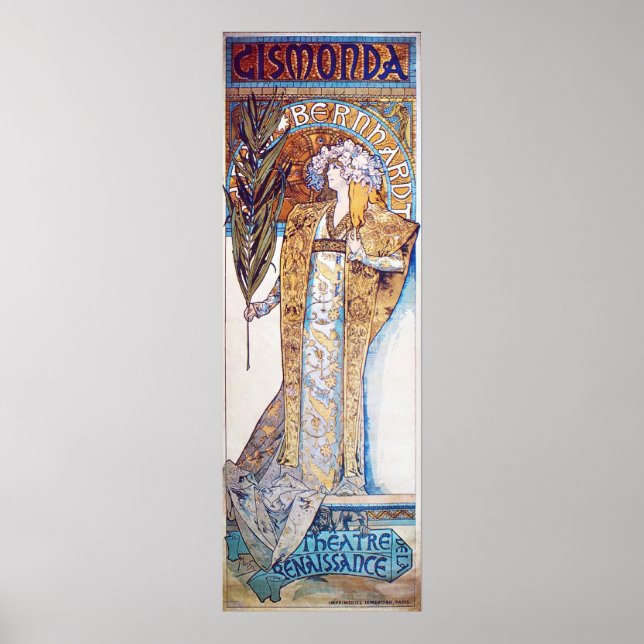 Poster Alphonse Mucha Goddese (Frente)