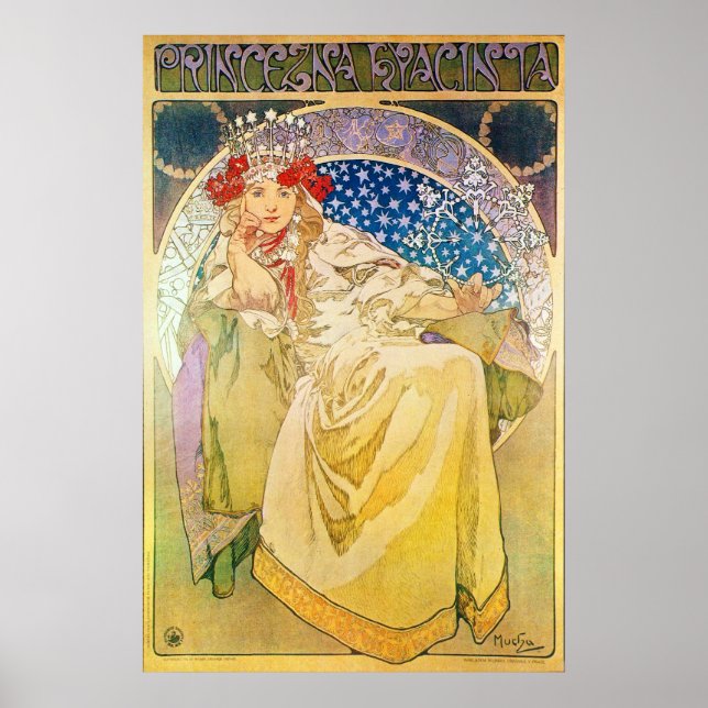 Póster Alphonse Mucha Goddese (Frente)