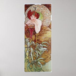 Poster Alphonse Mucha.L 'Emeraude/Esmeralda, 1900