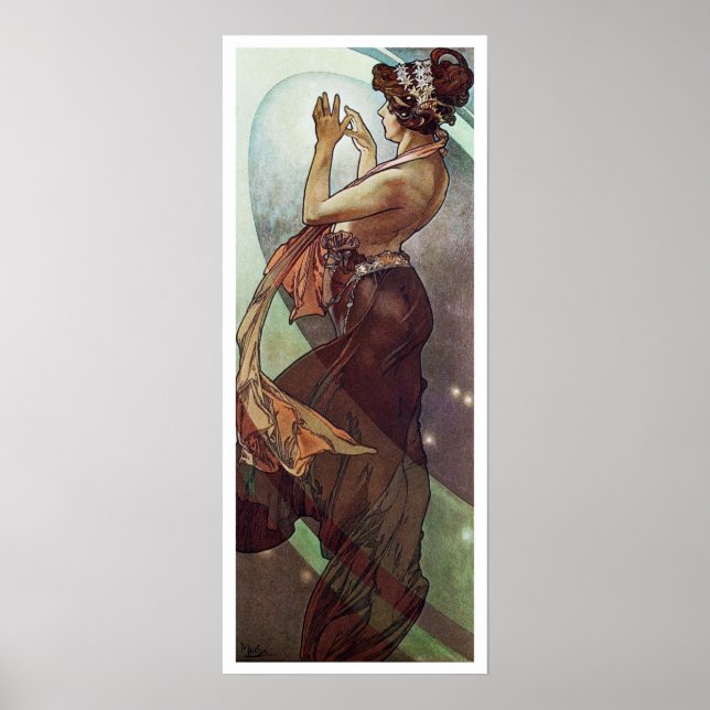 Póster Alphonse Mucha. L'Etoile Polaire/Pole Star, 1902 (Frente)