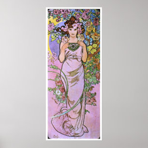 Poster Alphonse Mucha. O La aumentou/aumentou, 1897