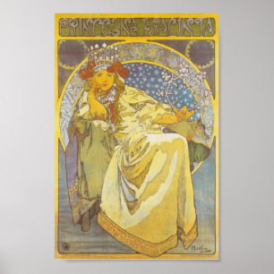 Póster Alphonse Mucha - princesa Hyacint Imprimir