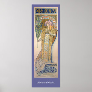 Póster Alphonse Mucha - Sarah Bernhard Painting