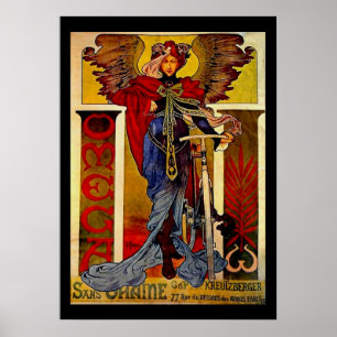 Póster Alphonse Mucha Stunning Art Nouveau Mulher #39