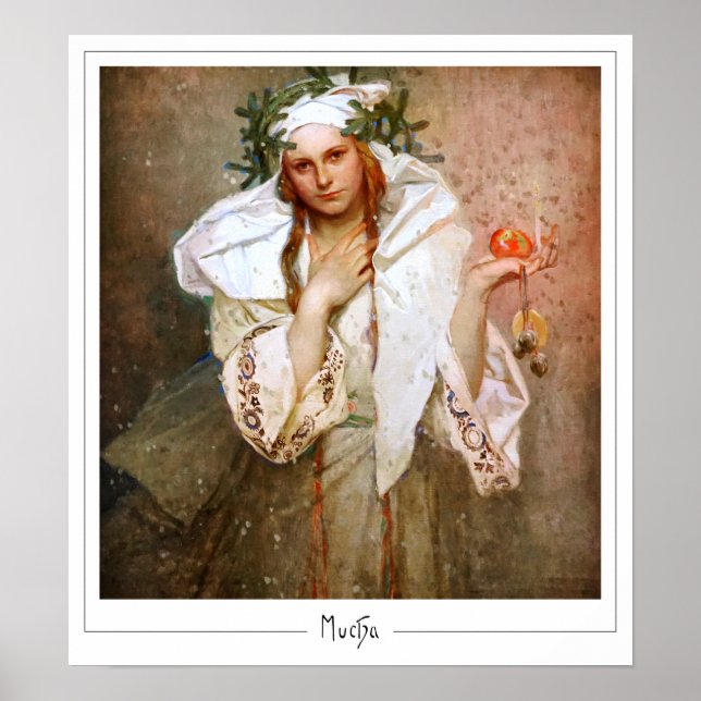 Poster Alphonse Mucha Zedign Cartaz de Arte #381 (Frente)