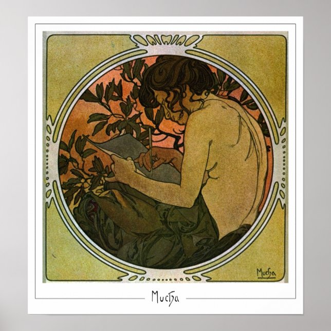 Poster Alphonse Mucha Zedign Cartaz de Arte #41 (Frente)