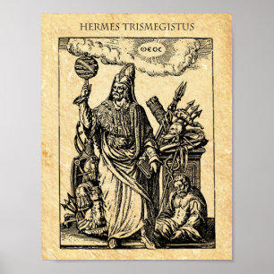 POSTER ALQUEMY HERMES TRISMEGISTUS