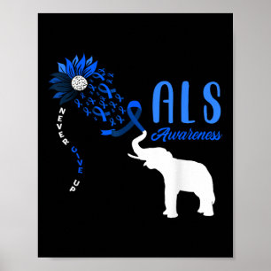 Poster Als de suporte ao guerreiro do Blue Ribbon Elephan
