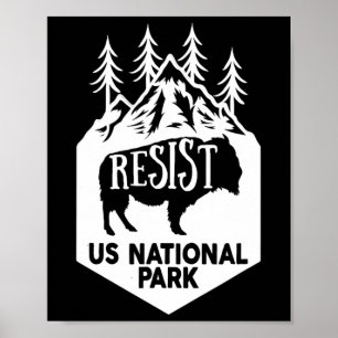 Poster Alt Us National Park Resist Service