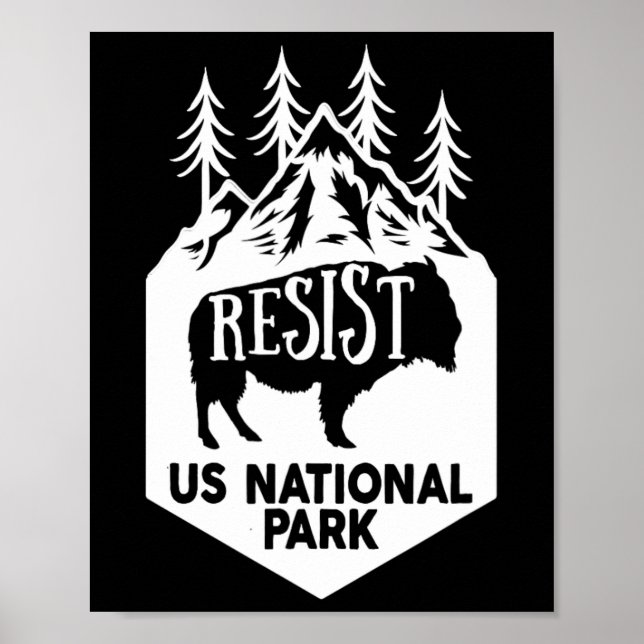 Poster Alt Us National Park Resist Service (Frente)