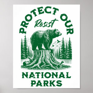 Poster Alt Us National Park Resist Service
