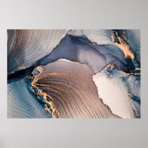 Poster Alta resolução. Pintura de arte fluida do abstrato