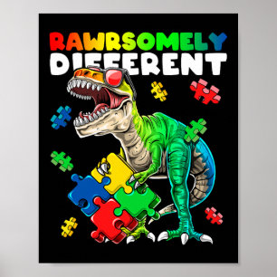 Poster Altamente Diferente Dinossauro Autismo Sensibiliza