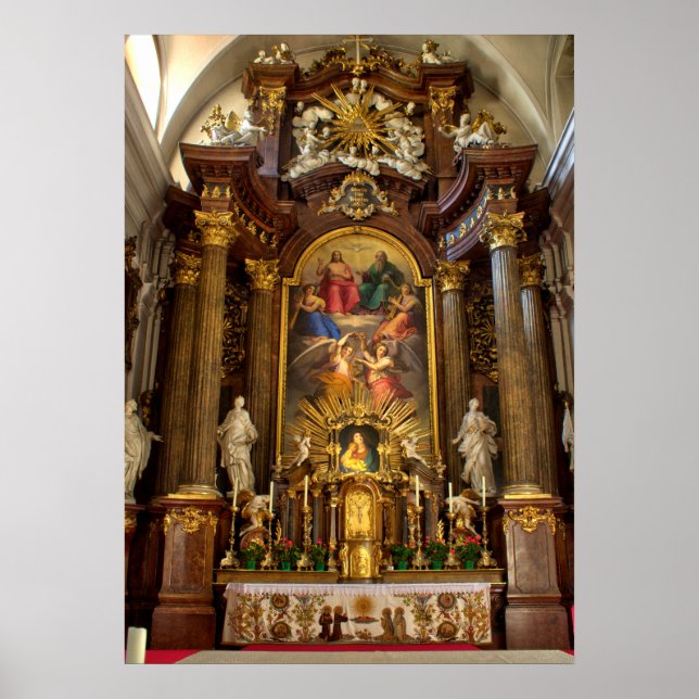 Póster Altar Alserkirche Viena Áustria (Frente)