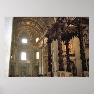 Póster altar-alto da Basilica de Peter, Vaticano, Roma