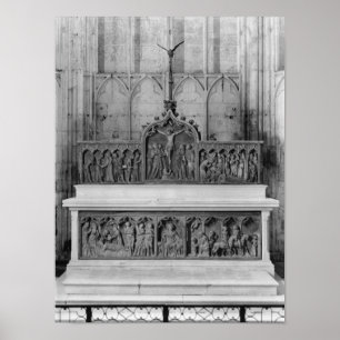 Póster Altar e duas obras de alcatrão decoradas