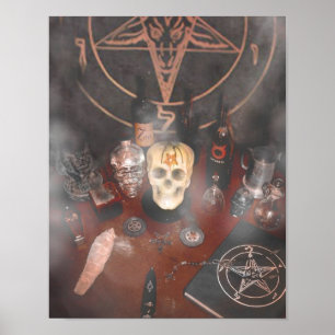 Póster Altar maciço preto